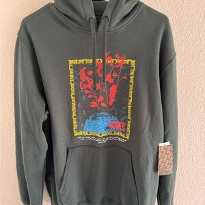 Vans Dark Green Floral Graphic Hoodie